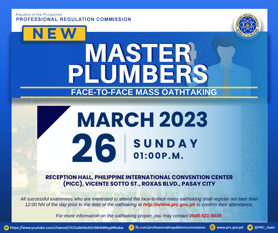 FacetoFace Oathtaking of the New Master Plumbers Professional